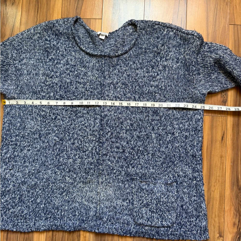 Pure Jill Cozy Blue marled Knit Sweater - Picture 8 of 9
